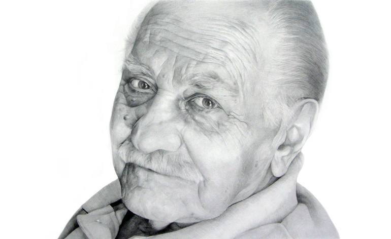 my grandfather Drawing by Electra Varnava Artist | Saatchi Art