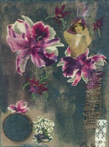 Print of Floral Collage by debbie Rappaport-Pine