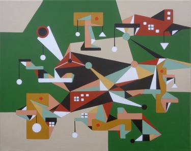 Print of Geometric Paintings by Michael Safran