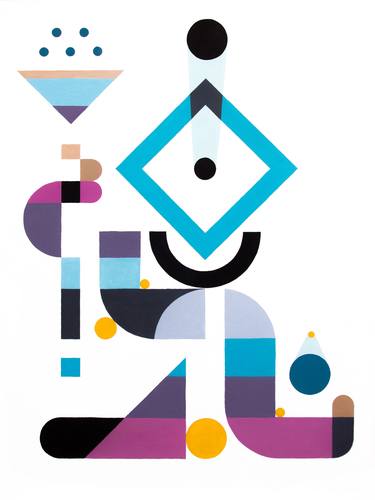 Print of Dada Geometric Paintings by antony squizzato