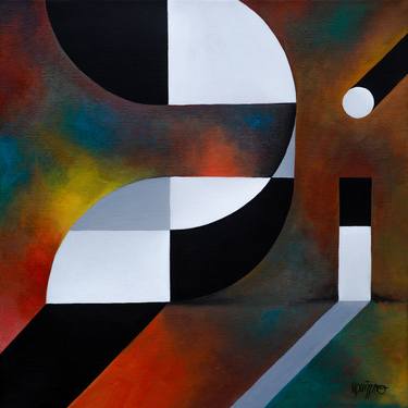 Print of Abstract Expressionism Geometric Paintings by antony squizzato