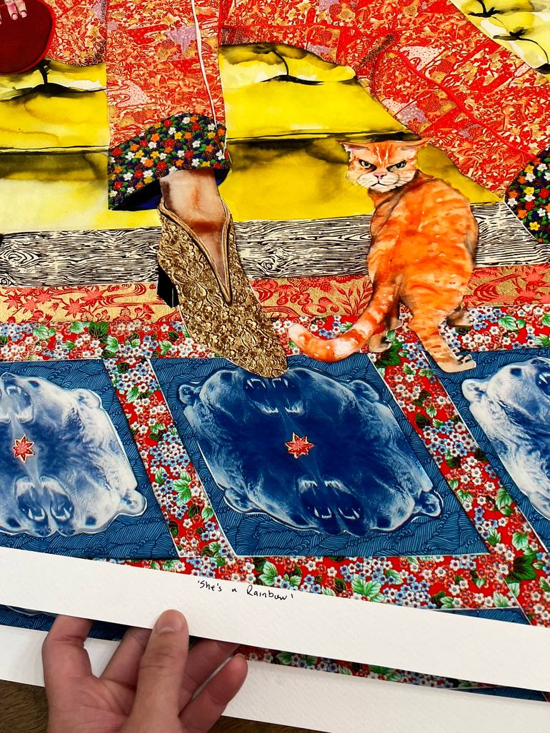 Original Figurative Women Mixed Media by Lisa Krannichfeld