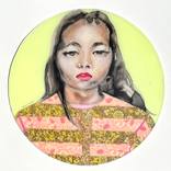 Cardigan (in pink and gold) by Lisa Krannichfeld