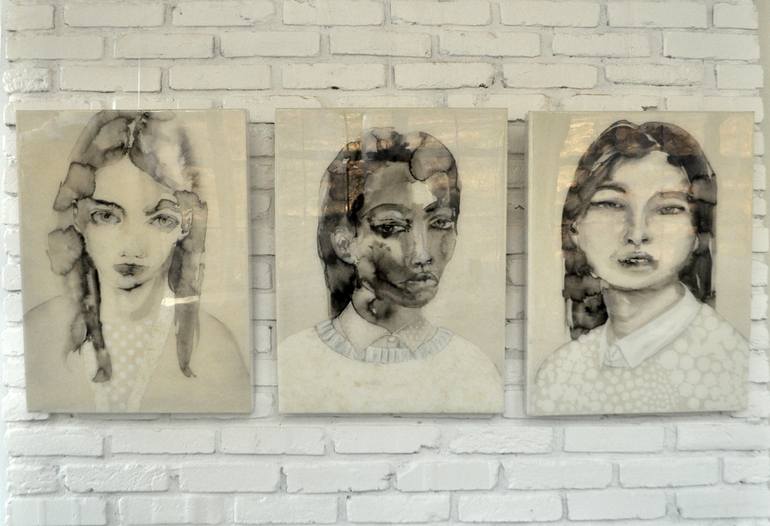 Original Expressionism Women Painting by Lisa Krannichfeld