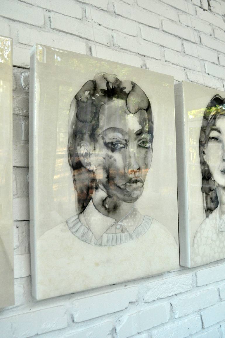 Original Expressionism People Painting by Lisa Krannichfeld