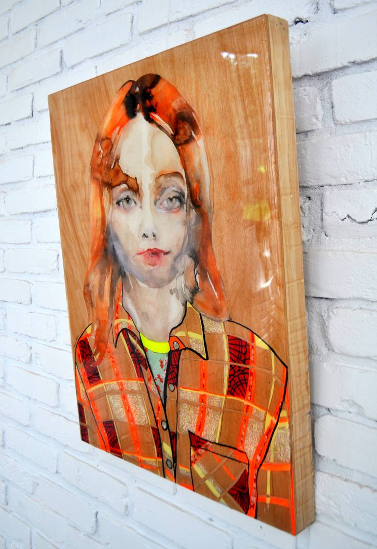 Original Expressionism People Painting by Lisa Krannichfeld