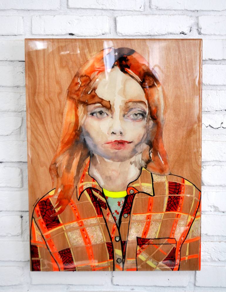 Original Expressionism People Painting by Lisa Krannichfeld