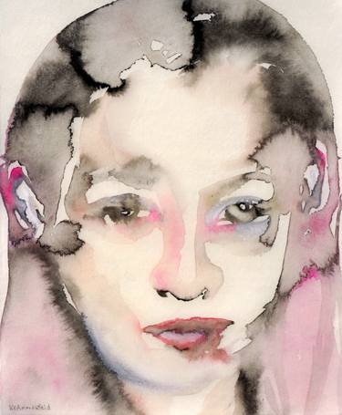 Saatchi Art Artist Lisa Krannichfeld; Painting, “Portrait Study 2.81” #art