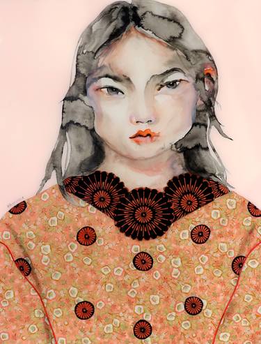 Saatchi Art Artist Lisa Krannichfeld; Painting, “Sweater (in pink)” #art