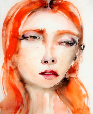 Saatchi Art Artist Lisa Krannichfeld; Painting, “SOLD Portrait Study 4.117” #art
