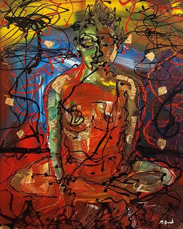 Original Abstract Expressionism Religion Paintings by Martin Bush