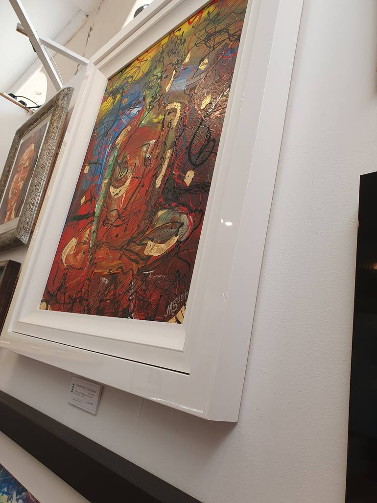Original Abstract Expressionism Religion Painting by Martin Bush