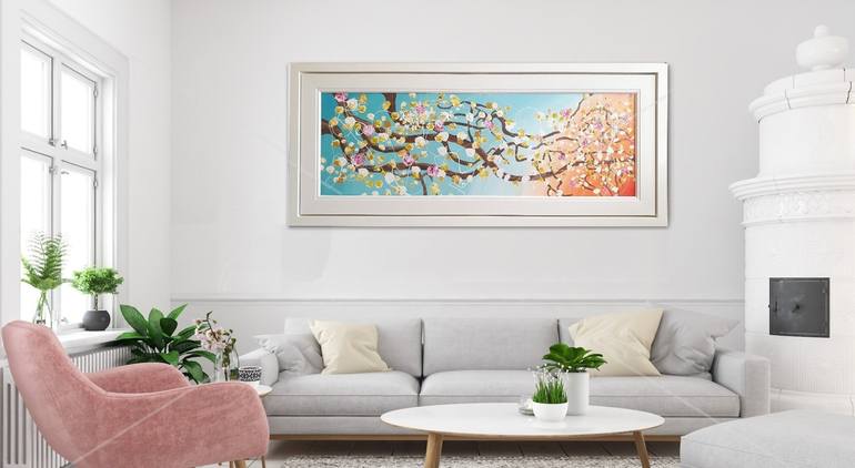 Original Abstract Expressionism Botanic Painting by Martin Bush