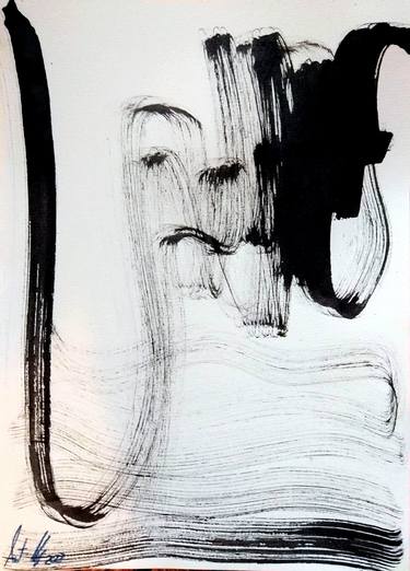 Original Abstract Expressionism People Drawings by Antonio Maggi