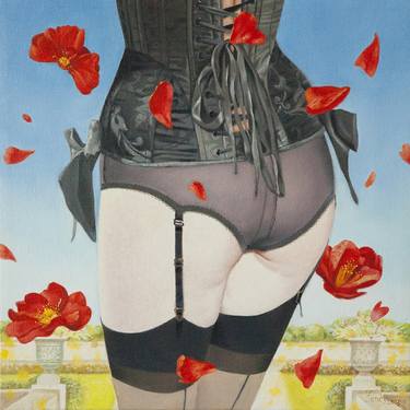 Original Figurative Erotic Paintings by Fancy Art