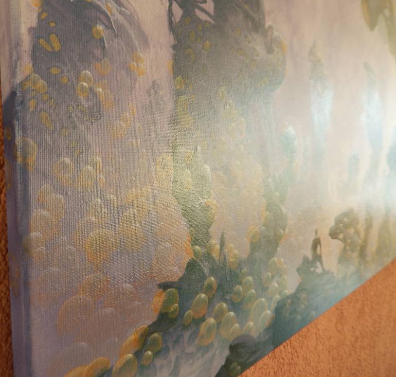 Original Conceptual Landscape Painting by Arthur Haas