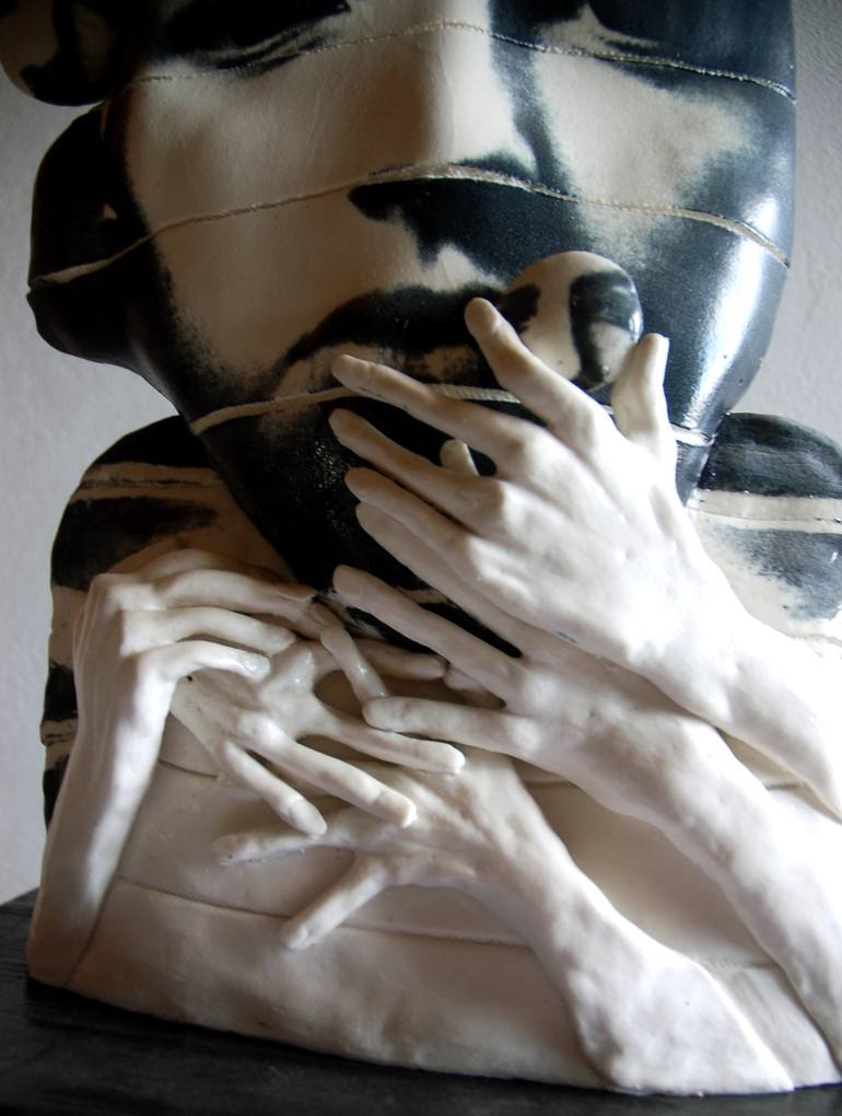 Original Figurative Political Sculpture by Alison Shanks