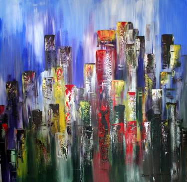 Print of Abstract Expressionism Architecture Paintings by Zeina Nader