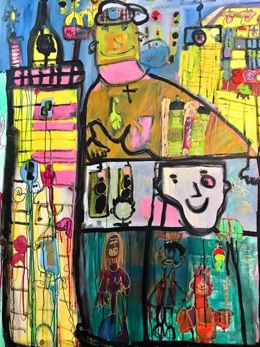 Original People Mixed Media by Vito Bonanno