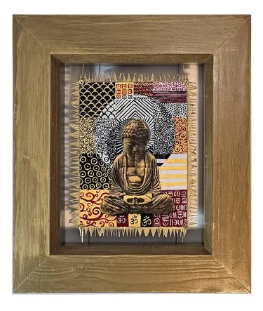 Original Cubism Religion Mixed Media by Mark Satterlee
