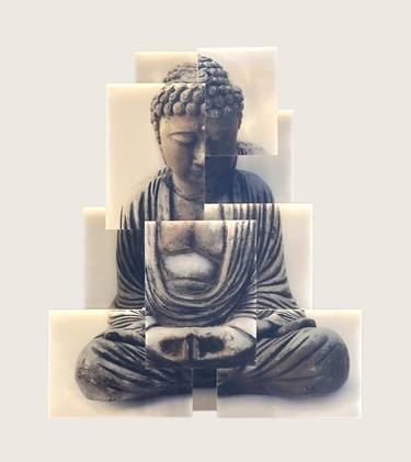 Original Cubism Religion Mixed Media by Mark Satterlee