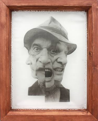 Print of Cubism Portrait Collage by Mark Satterlee