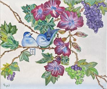 Original Modern Botanic Painting by Mariya Kiyan