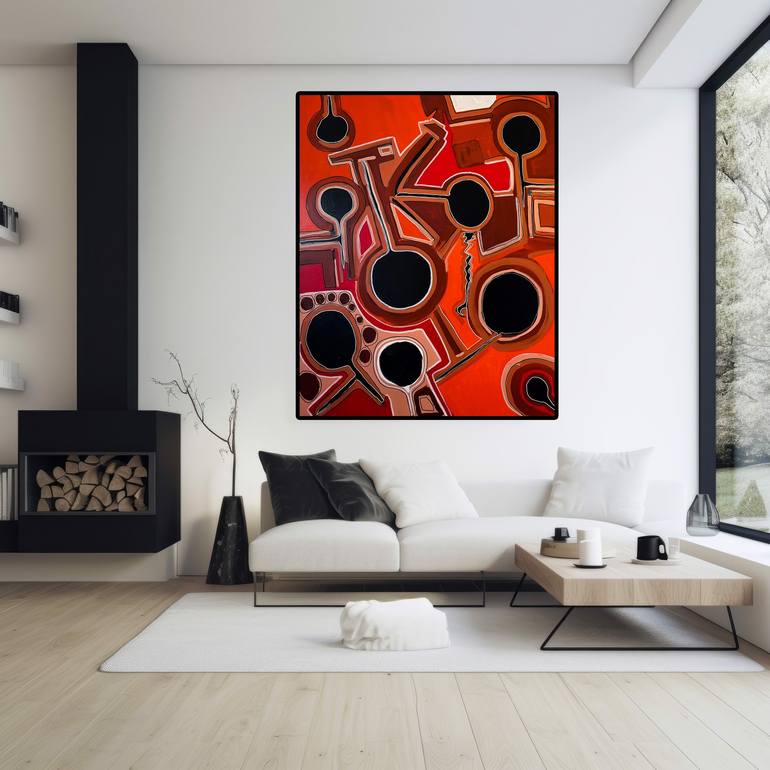 Original Abstract Expressionism Abstract Painting by Melinda McLeod