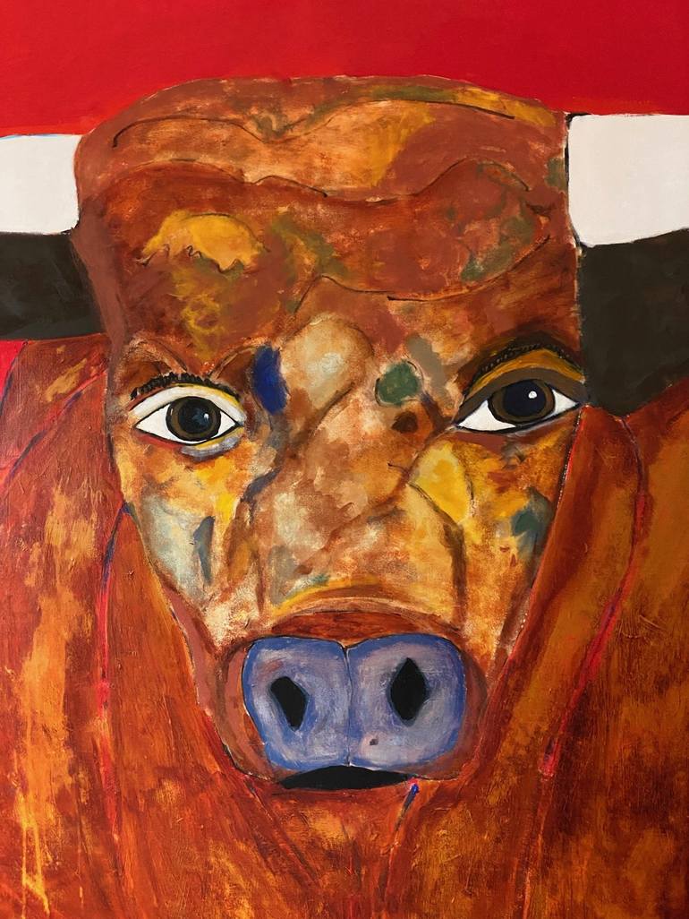 Original Abstract Animal Painting by Melinda McLeod