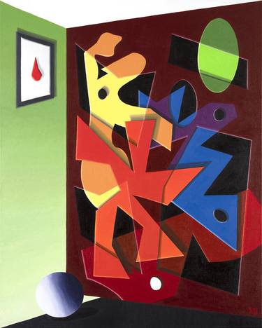 Original Geometric Painting by Thomas Brodhead