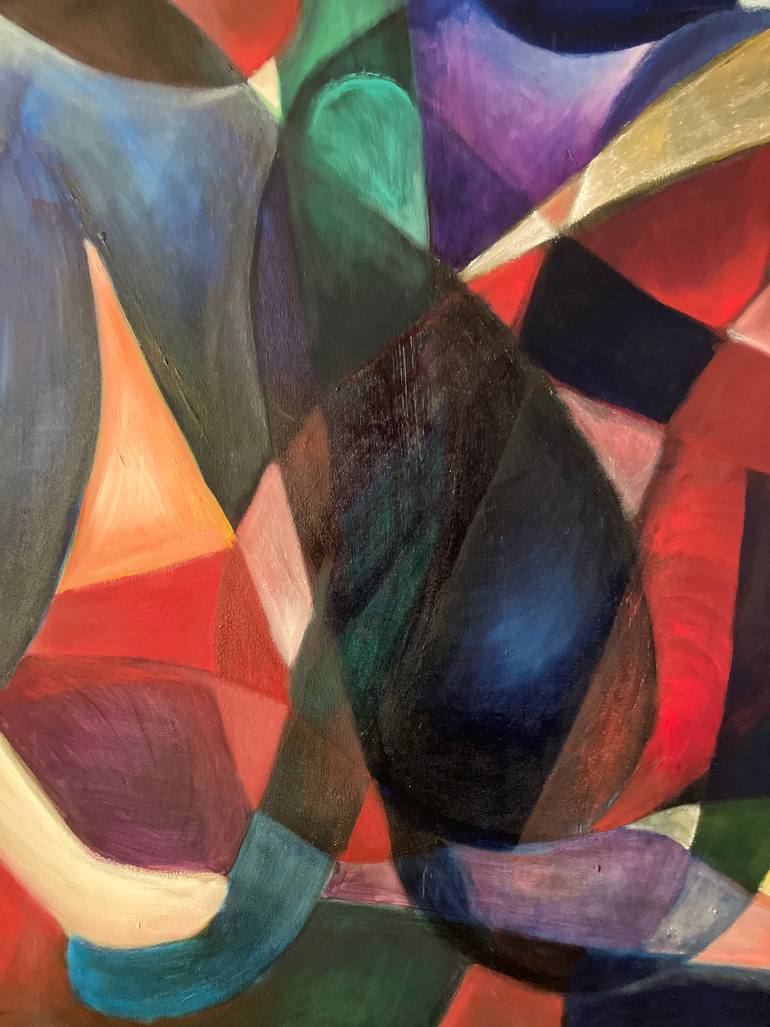 Original Cubism Abstract Painting by Casey Temby