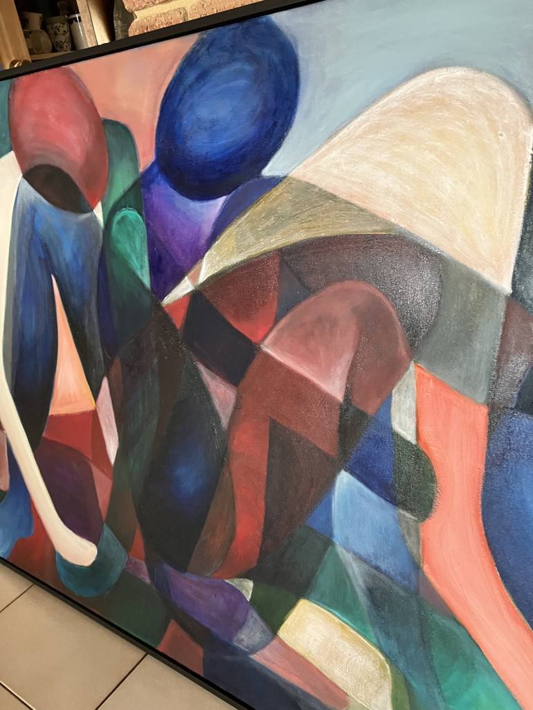 Original Cubism Abstract Painting by Casey Temby