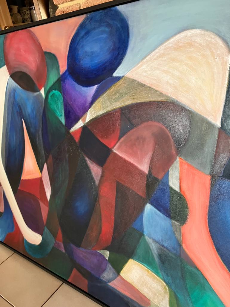 Original Cubism Abstract Painting by Casey Temby