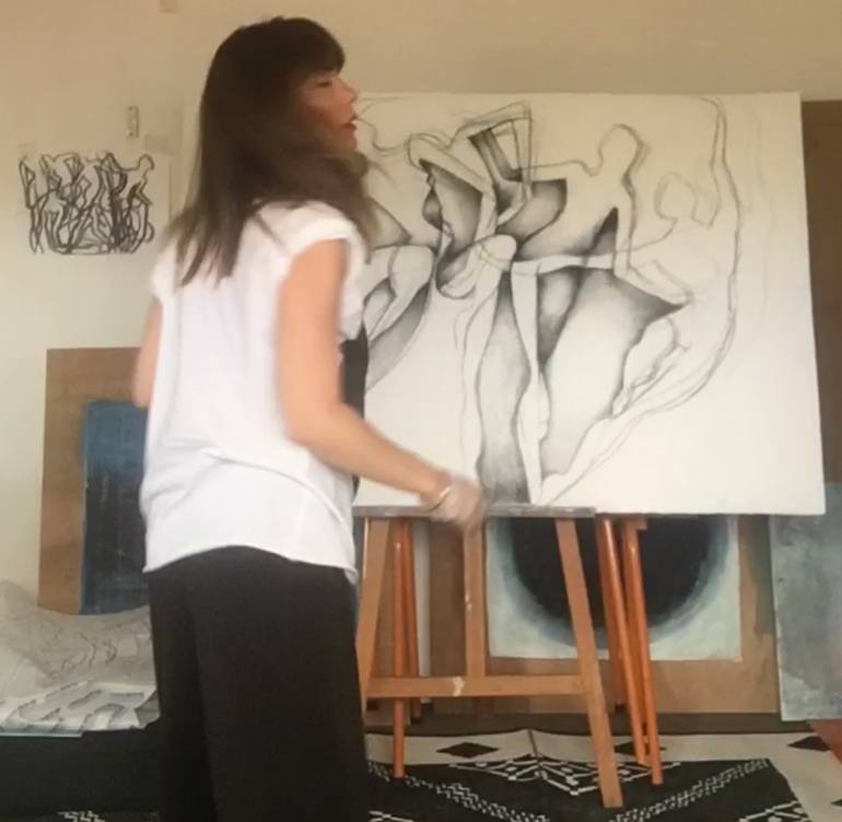 Original Conceptual Abstract Drawing by Casey Temby