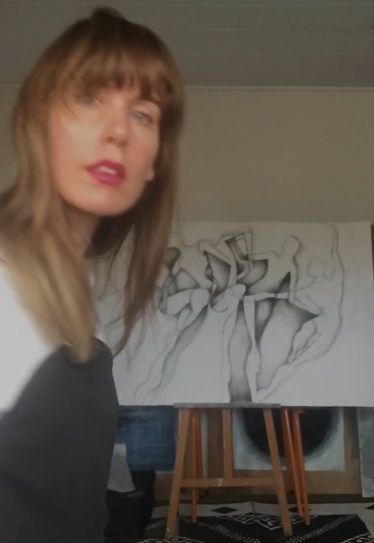 Original Conceptual Abstract Drawing by Casey Temby