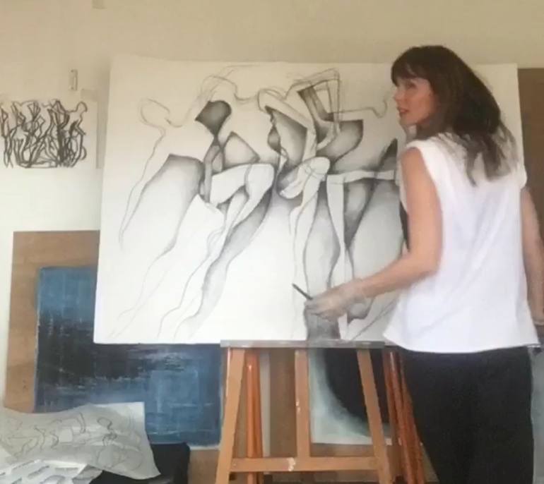 Original Conceptual Abstract Drawing by Casey Temby