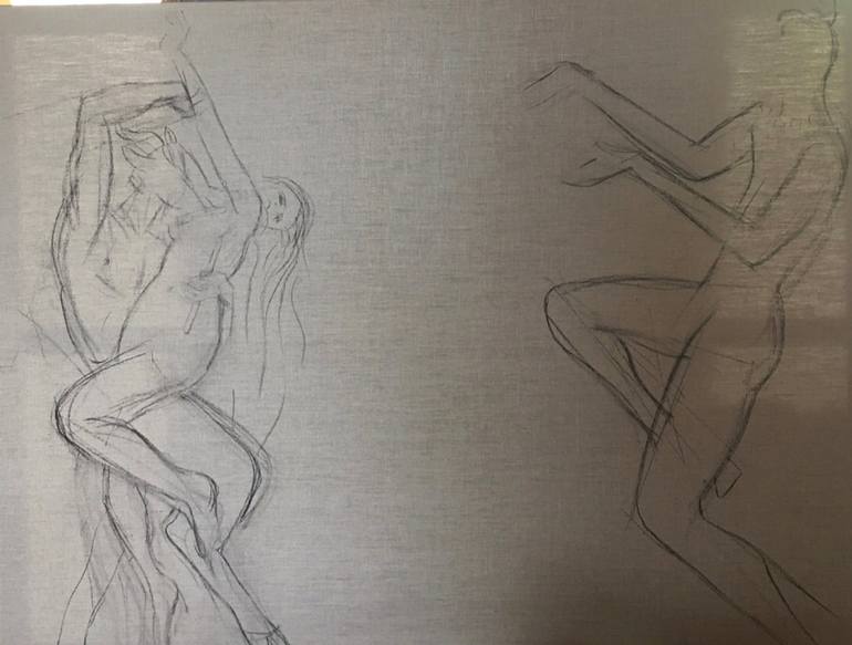 Original Figurative Classical mythology Drawing by Casey Temby