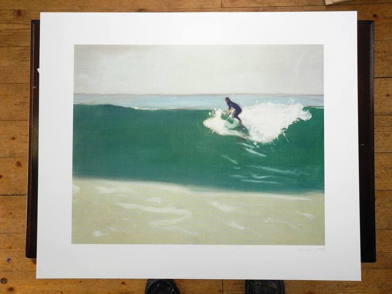 Original Figurative Beach Printmaking by Christian Herzig