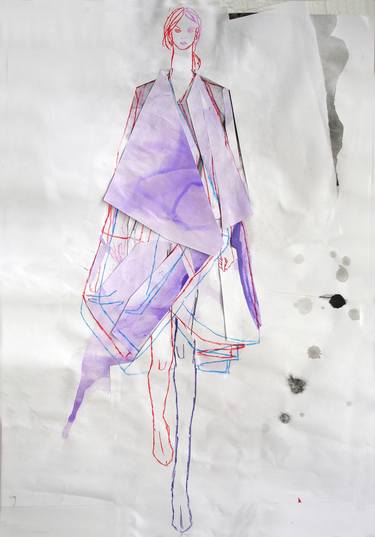 Original Illustration Fashion Drawings by Claudia Wimmer