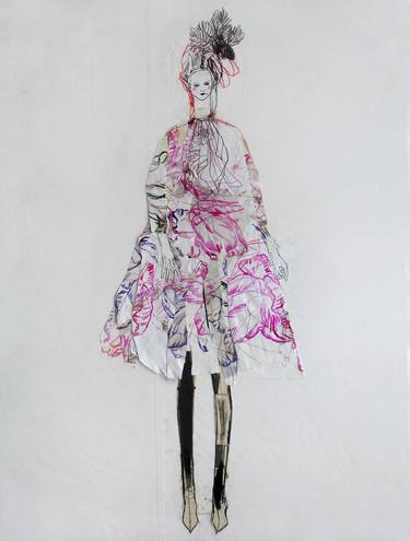 Original Illustration Fashion Drawings by Claudia Wimmer