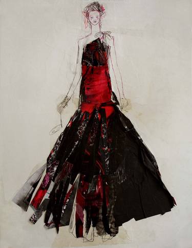 Original Fashion Drawings by Claudia Wimmer