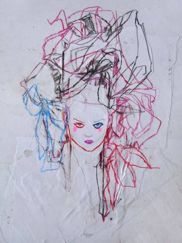 Original Illustration Fashion Drawings by Claudia Wimmer