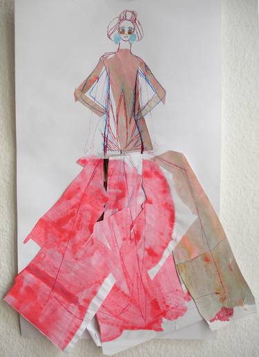 Original Fashion Drawings by Claudia Wimmer