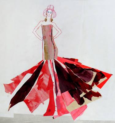 Original Fashion Drawings by Claudia Wimmer