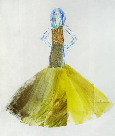 Original Fashion Drawings by Claudia Wimmer