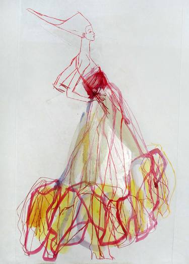 Print of Figurative Fashion Drawings by Claudia Wimmer