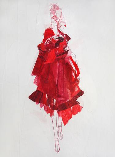 Original Fashion Drawings by Claudia Wimmer