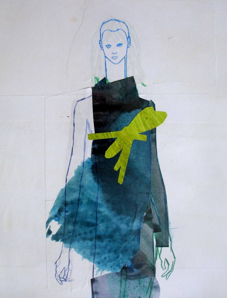 Original Fashion Drawing by Claudia Wimmer