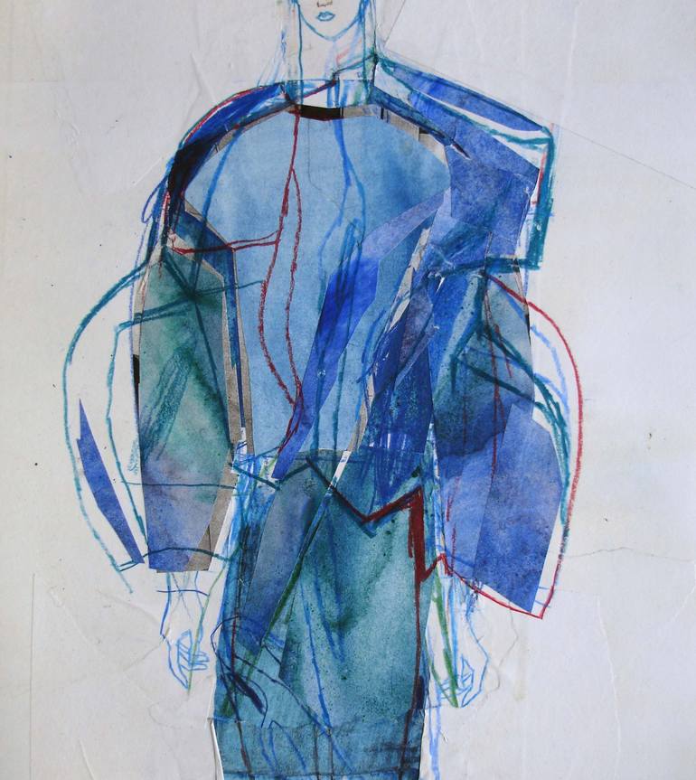 Original Figurative Fashion Drawing by Claudia Wimmer