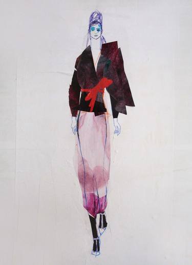 Original Illustration Fashion Drawings by Claudia Wimmer